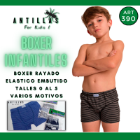 ANTILLAS BOXER INFANTIL RAYADO ELASTICO EMBUTIDO 